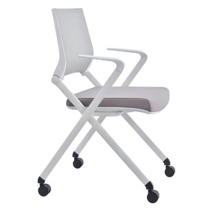 Pinzo Modern Simple Office Chair Folding Meeting Training Pulley Home Backrest Learning Comfortable Sedentary