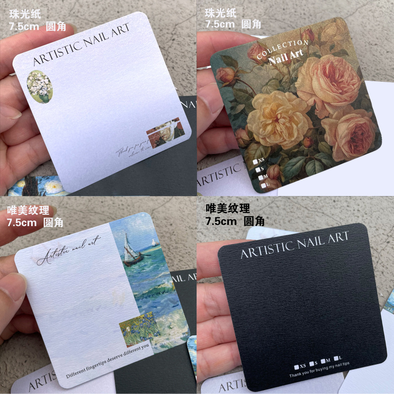 复古油画套装镂空高颜值少女心文艺简约背景卡纸ins风小卡原创卡