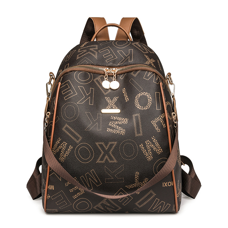 Bolsos para mujer 2024 nuevas letras impresas para mujer mochila moda color contraste mochila de viaje al aire libre mochila escolar al por mayor