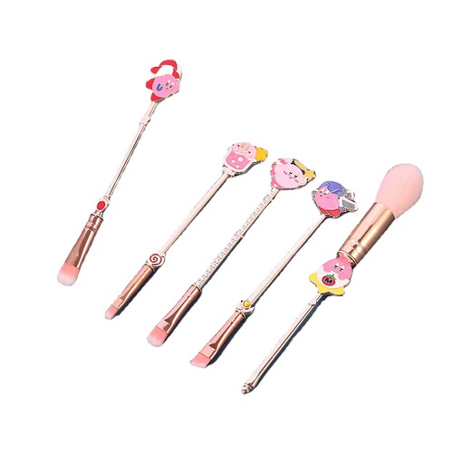 Cross-border new arrival Kirby-themed makeup brushes and figurine toys, Nintendo game peripherals