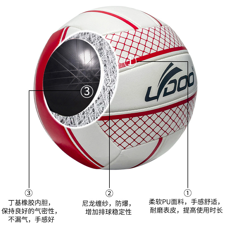 Volleyball for Junior High School Entrance Examination (both soft and hard, size 5) - Specific ball for training and competition for middle school students, indoor and outdoor use, wholesale and custom-made.