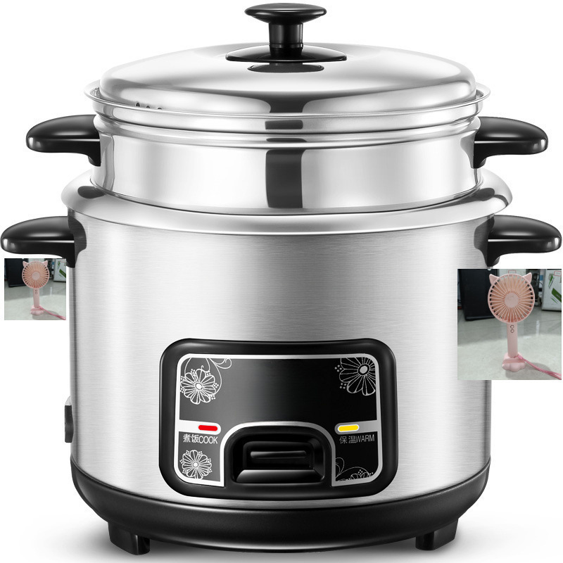 Stainless Steel Rice Cooker for Steaming and Cooking -- Household Standard Old-Fashioned Small-Sized