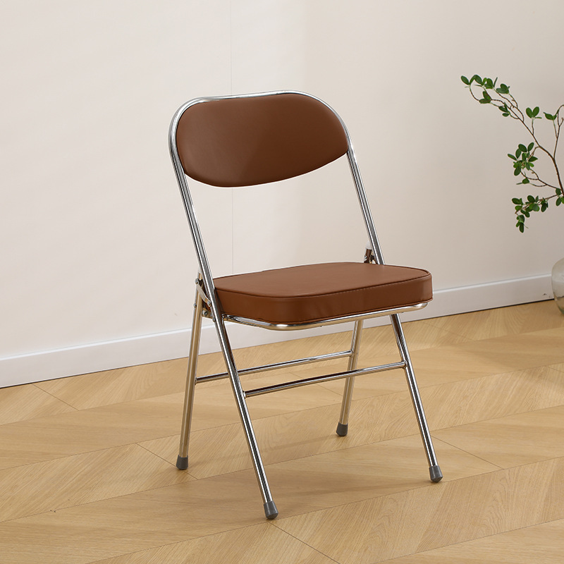 전기 도금된 다리 갈색 가죽 표면