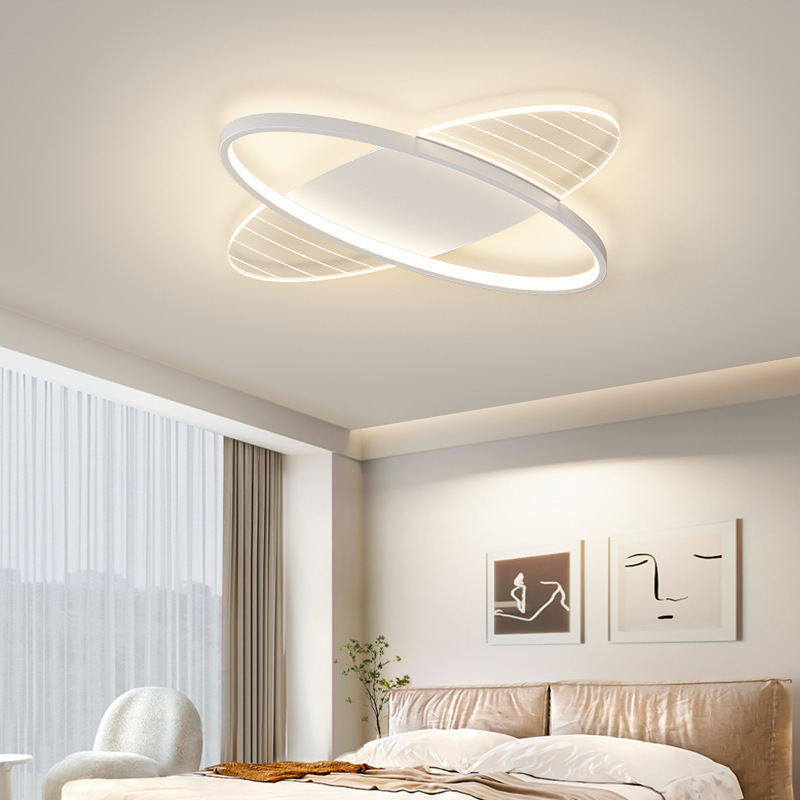 Lámparas de techo de la sala de estar luces artísticas del dormitorio paquete de luces de techo principal creativo de toda la casa, atmósfera simple y simple