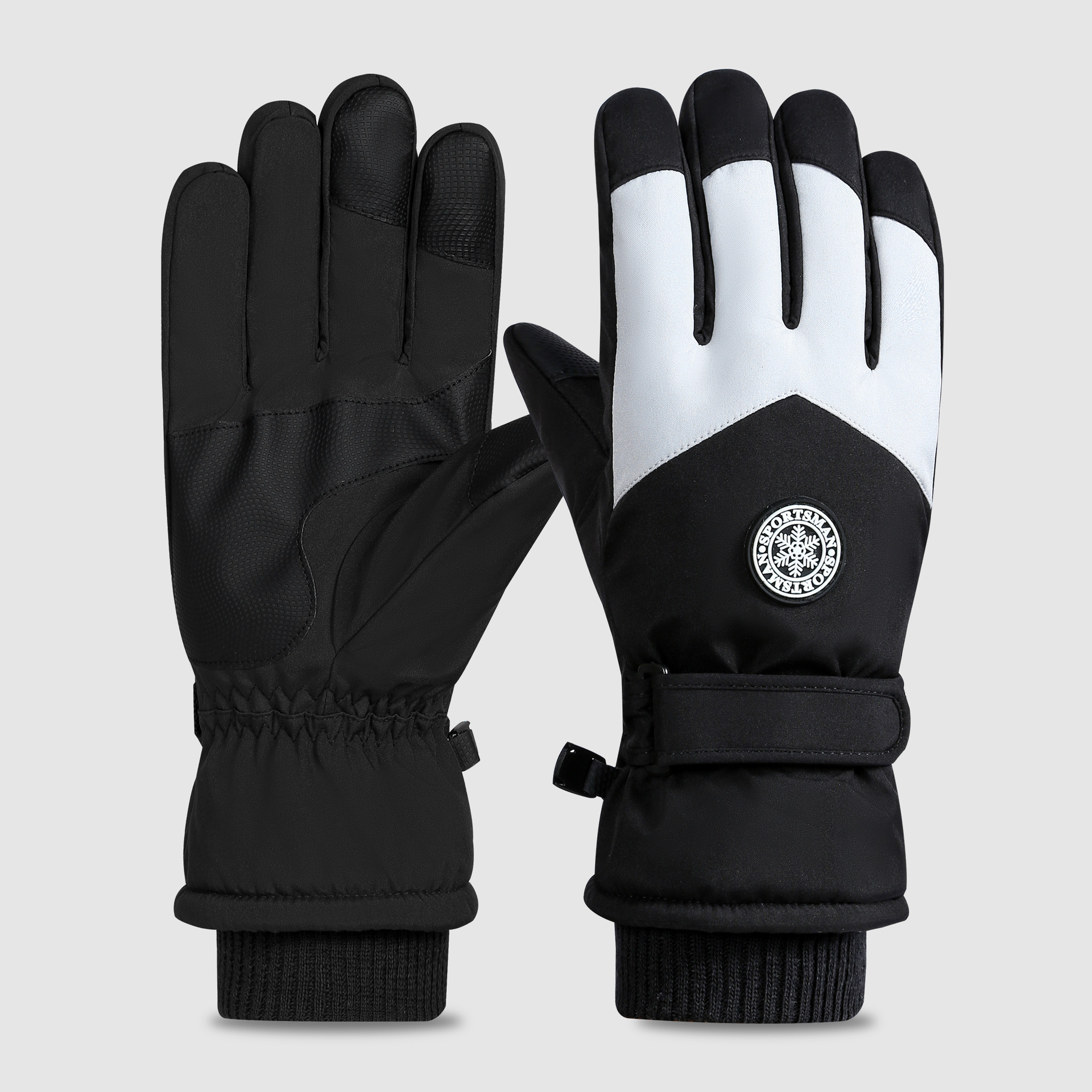 Guantes de esquí para hombres de invierno para montar en invierno Harbin noreste de equipos de frío caliente para hombres a prueba de viento pantalla táctil frío