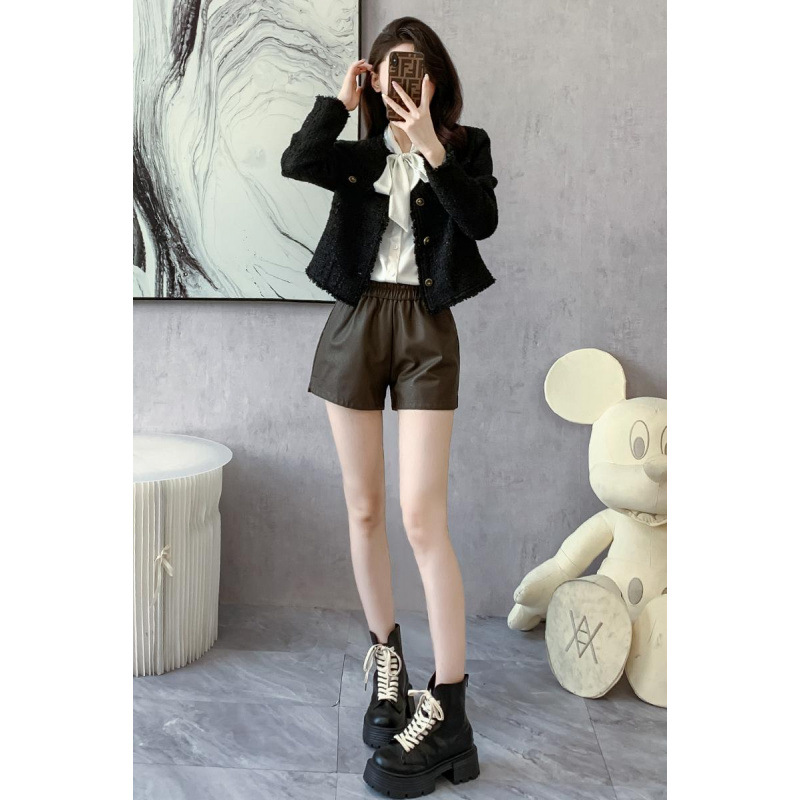 Slimming Luxury Floral Chanel-Style Women's High-End 2025 New Black Jacket