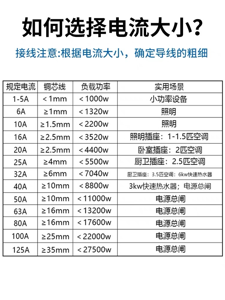 Zhengtai air switch NXB-63 household 2P air switch 3P circuit breaker 40A small 63A electric switch 4P household 32A
