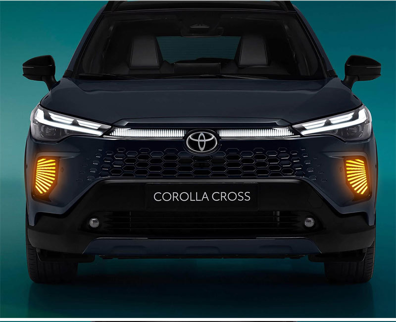Suitable for 25-26 Models of Toyota Corolla Cross, Special Modified Led Daytime Running Lights, Front Fog Lights