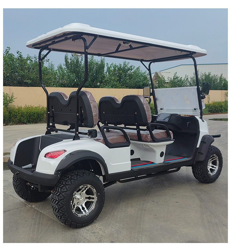 Foreign trade 4 8 electric four-wheel golf cart scenic spot tour shuttle patrol ferry electric sightseeing bus