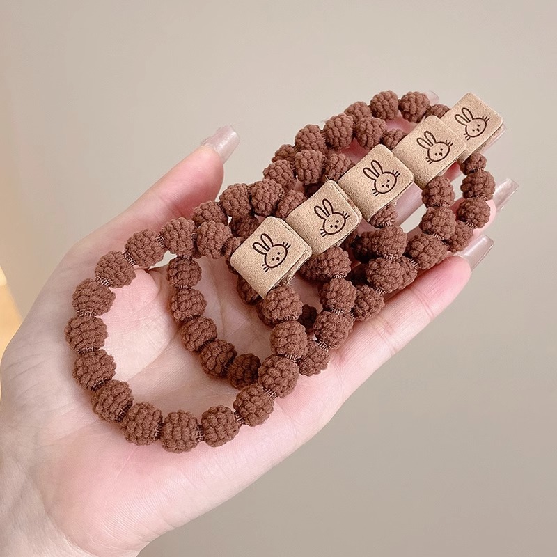 Lazo para el cabello de cola de caballo alto, goma de otoño e invierno simple, cuerda para la cabeza duradera de alta elasticidad, cuerda para el cabello para mujer, cuerda para el cabello, anillo para la cabeza de oso, accesorios para el cabello