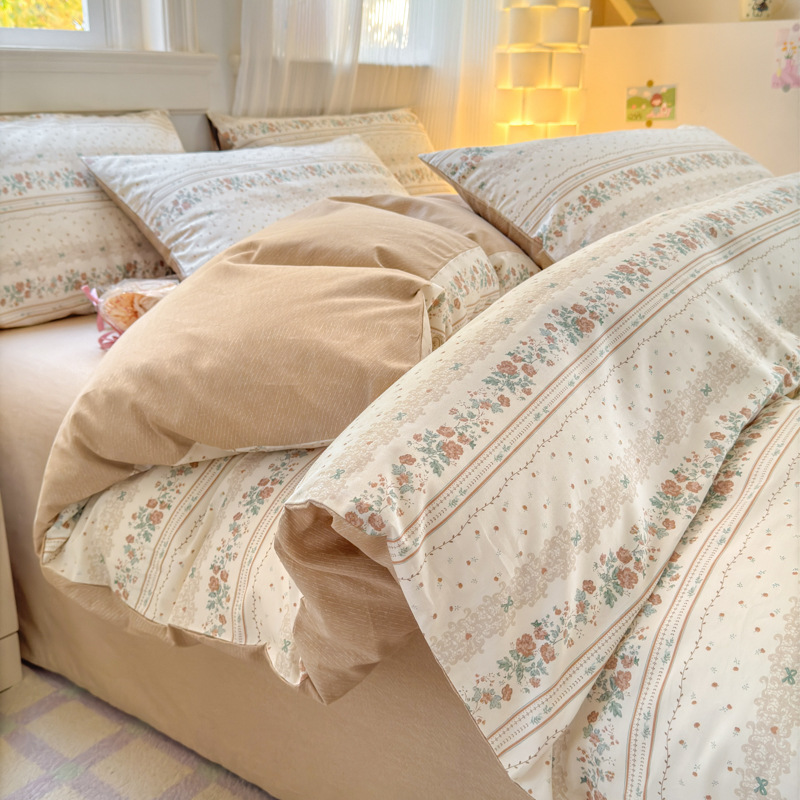 Funda de edredón de algodón de una sola pieza 2024 nueva sábana de algodón cubierta de edredón individual 150x200x230 sábana