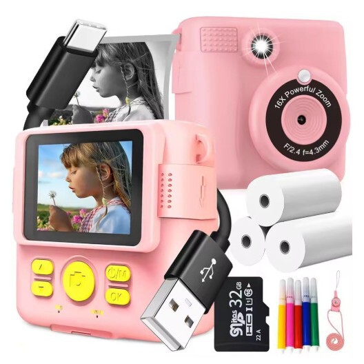 New Product Polaroid Portable Thermal Printing Camera Mini Fashionable Children's Gift Instant Print Abs-681 New Product Polaroid Portable Thermal Printing Camera Mini Fashionable Children's Gift Instant Print Abs-681