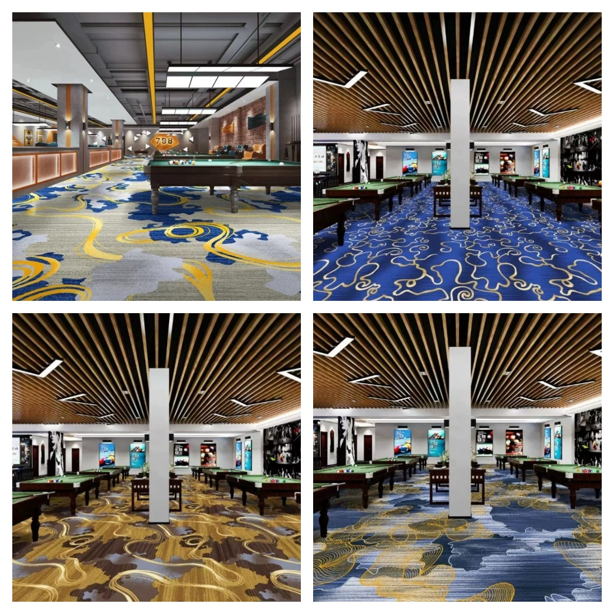 Table carpet, wear-resistant pool for pool hall, 450 gram, polyester, increased thickness