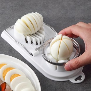 Multifunctional egg cutter stainless steel manual pine egg slicing egg two-in-one preserved egg segmentation