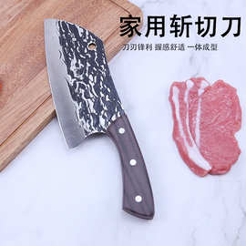 手工锻打刀跨境热销不锈钢切菜刀厨师厨房家用切菜刀地摊刀批发