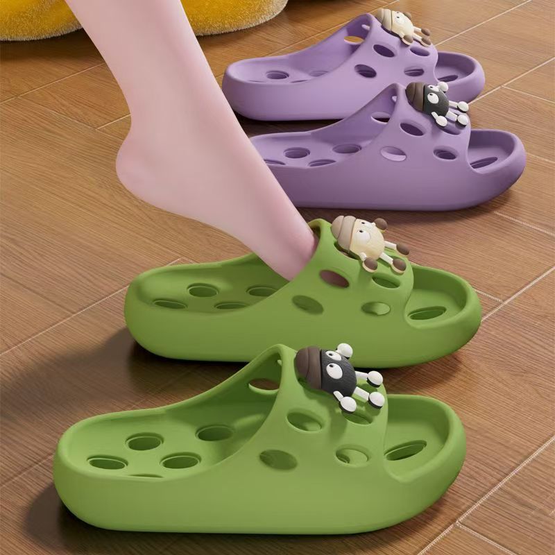 욕실 목욕 슬리퍼 여성의 2025 새로운 실내 가정 연인 누출 남성용 빠른 건조 미끄럼 방지 부드러운 바닥 샌들