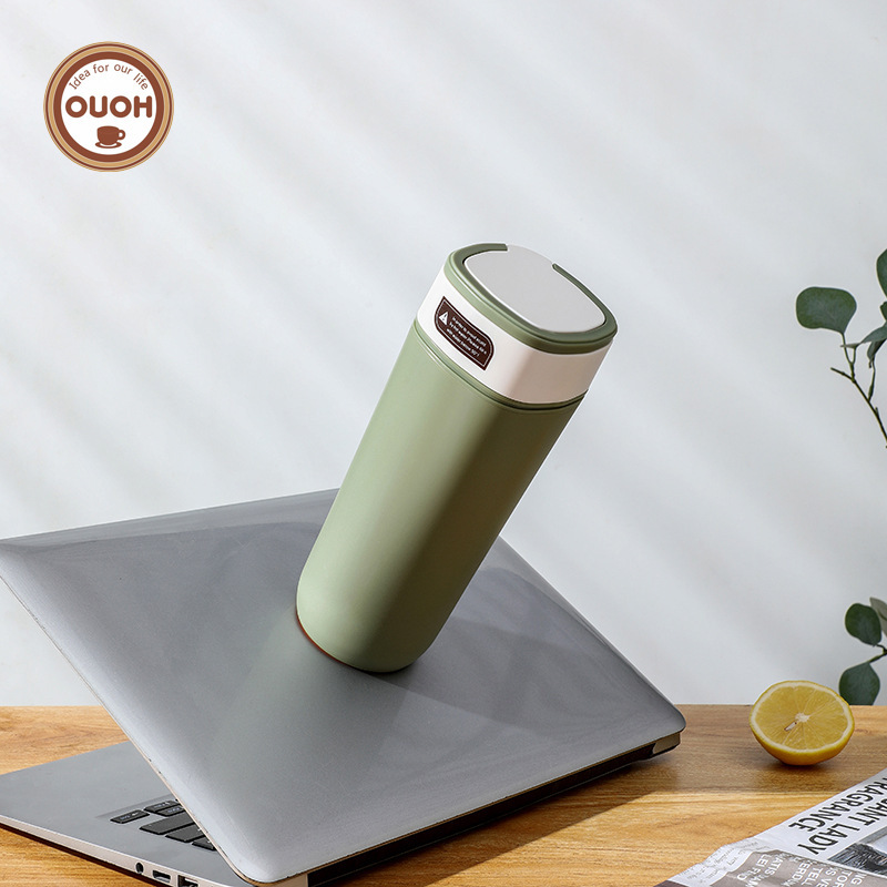 New Square non-pouring cup anti-dumping water cup creative Cup sucker Cup wholesale portable double-layer coffee cup