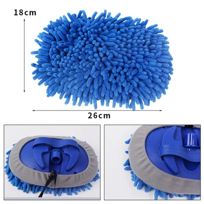 Free Combination Telescopic Aluminum Alloy | Car cleaning tools - chenille-drag-head