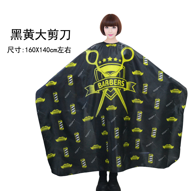 Tiktok Net rojo vintage cabeza de aceite profesional de peluquería y peluquería tela corte de pelo antiadherente más tamaño adulto peluquería babero