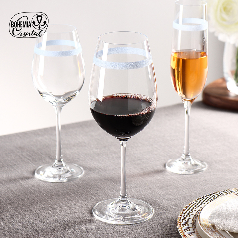 Checo Lexus importa la creatividad europea de lujo ligero sin plomo taza de cristal nueva taza de vino de uva de colores taza ligera