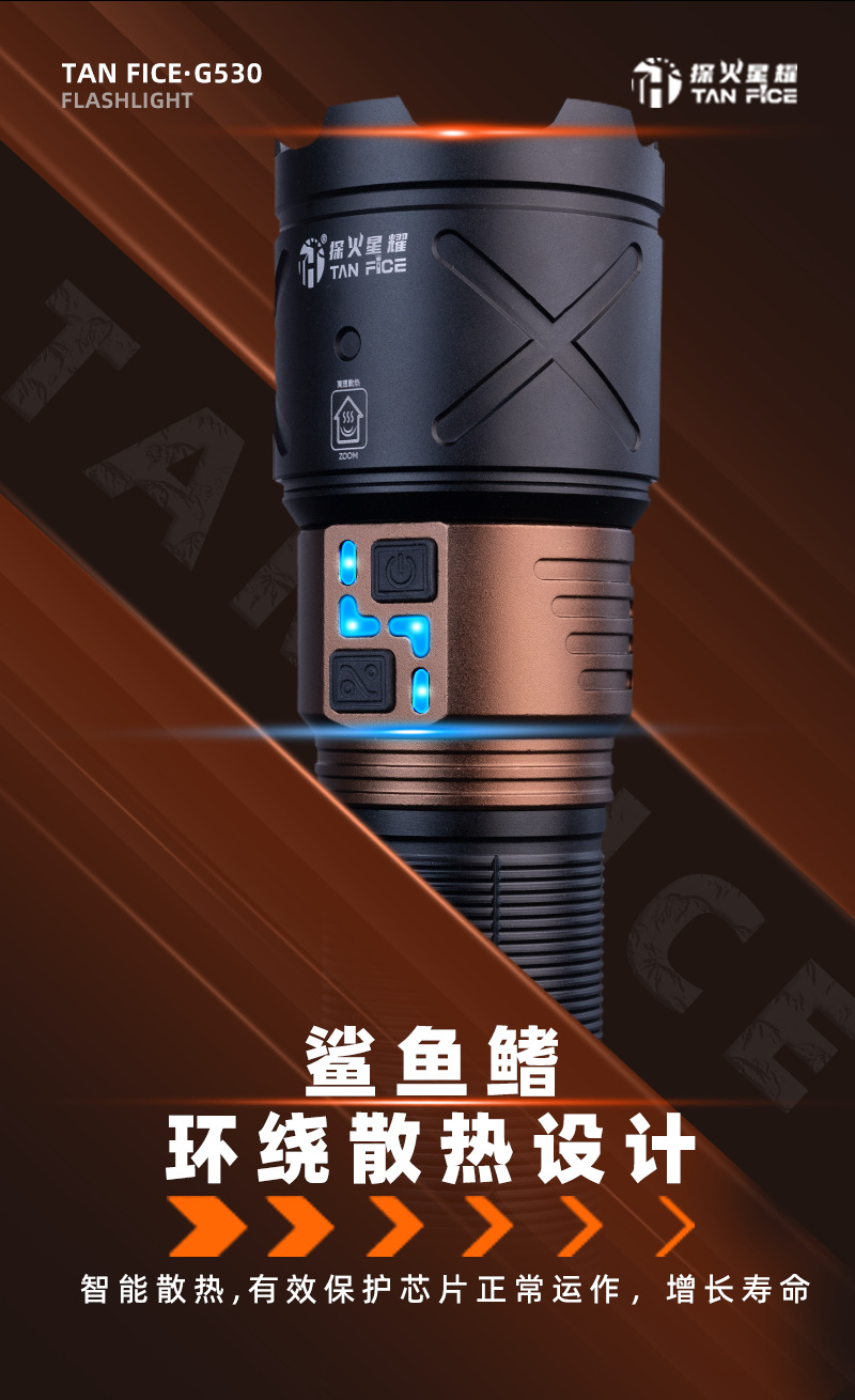 Cross-Border Aluminum Alloy Flashlight, Thickened Multi-Functional Auto Repair Work Light, Laser Zoom Laser Cannon, White Laser Flashlight