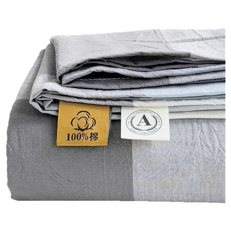 Sábanas de una sola pieza de algodón puro 100 algodón individual doble dormitorio de estudiantes algodón lavado 2025 nuevo estilo Four Seasons Universal
