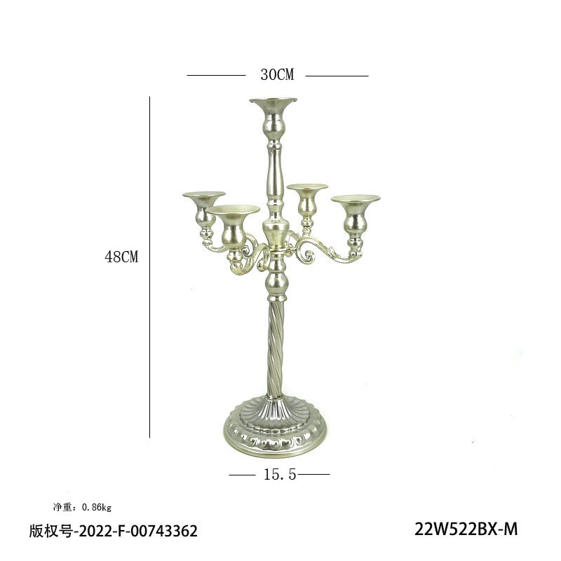 Transfronterizo hierro candelabro decoración hotel boda props ins vela Copa hogar sala de estar decoración de metal titular de la vela