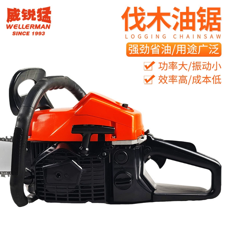 Weirui Meng прямые поставки с завода, новая мощная цепная пила 52CC, каротажная пила, стандартная 20-дюймовая направляющая цепь