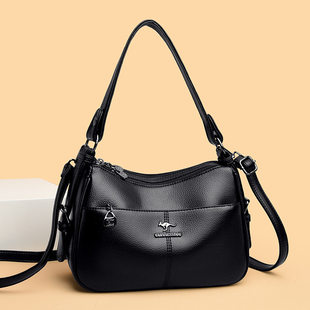 Trend fashionable capacious high quality one-shoulder bag, bag strap, city style