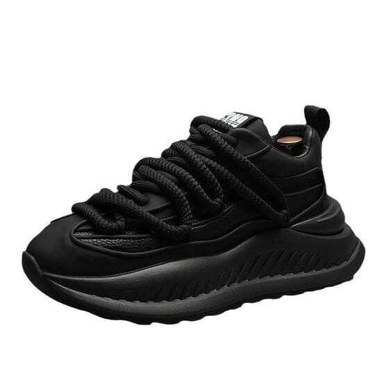 Men's Shoes Trendy Men's Thick Sole Spring New Breathable All-match Men's High-height Shoes Torre Shoes Casual Solid Color Sports Shoes