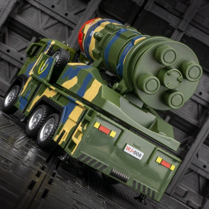 车立方 Warrior, realistic bullets, metal rocket, minifigure, toy car with light music