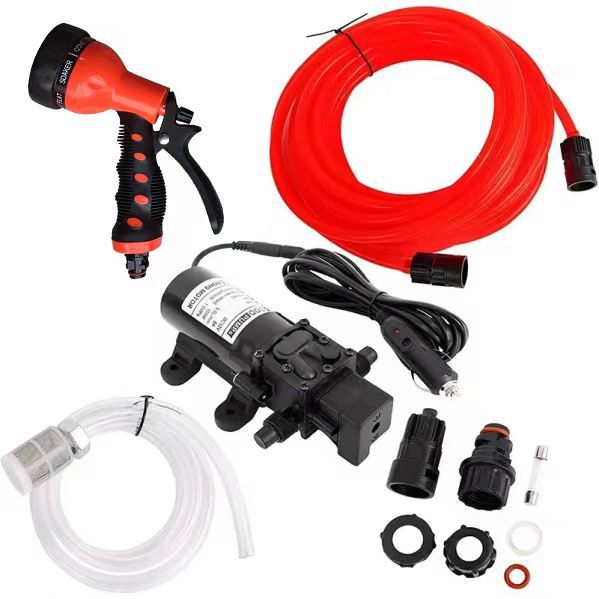 12V24V lavadora de coches lavadora bomba de agua de alta presión pistola de agua lavado de vidrio riego de coches 3210 100