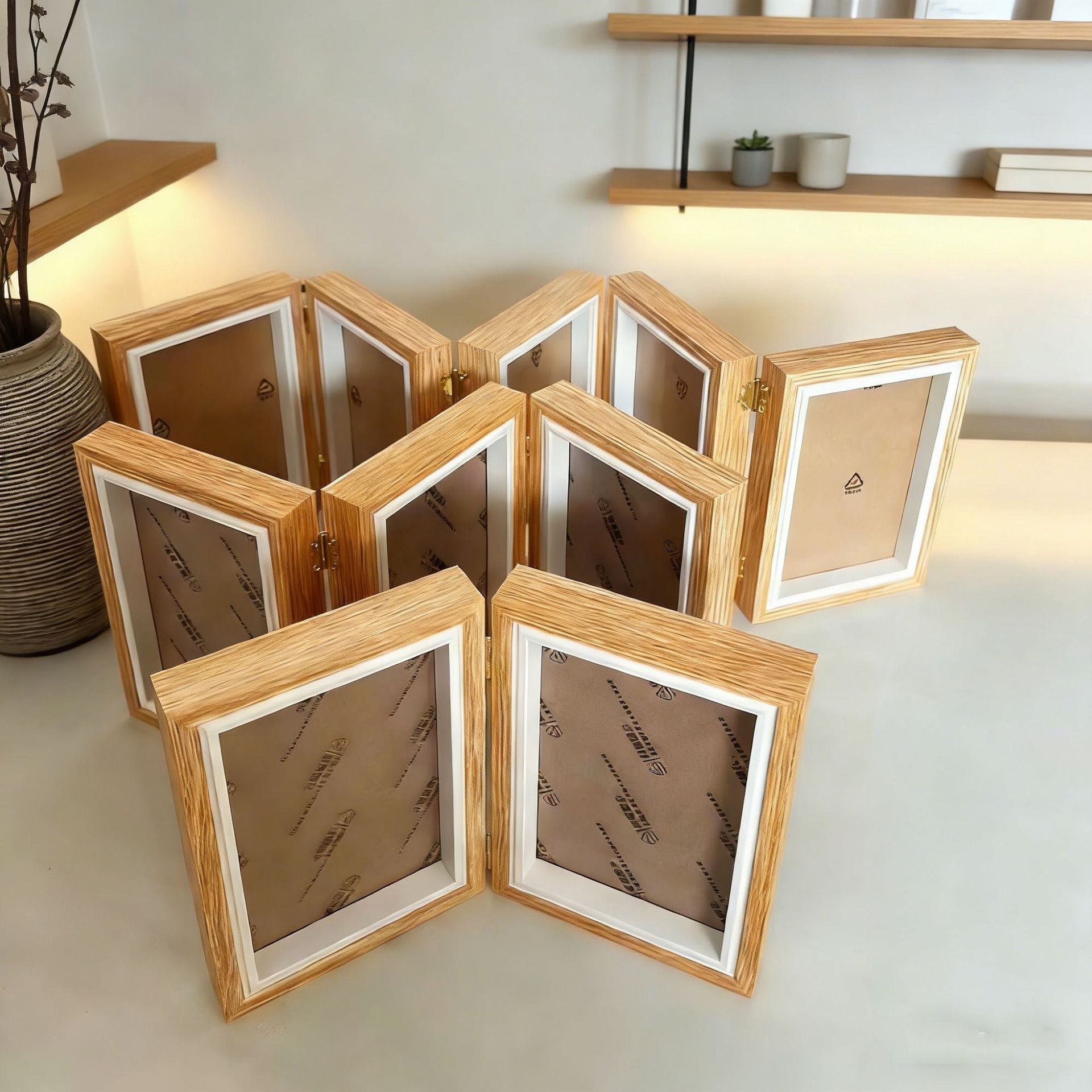 クリエイティブトリプルフォトフレームテーブルスクリーン結合 70% off スタックフォトフレーム卒業写真フォトフレーム誕生日ギフト