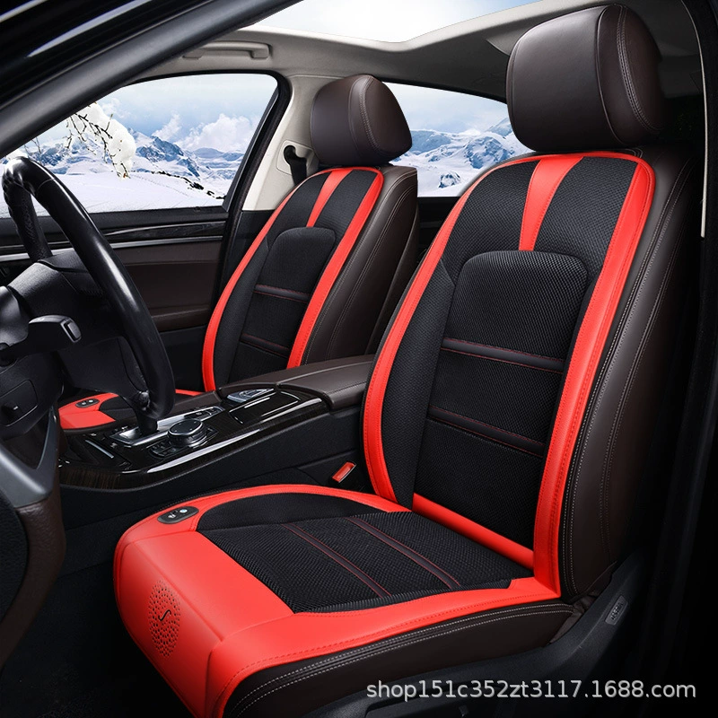 Вентиляционная Подушка автомобиля с вентиляторным охлаждением охлаждающая подушка из ледяного шелка дышащая спинка грузовика Массажная дутая подушка сиденья