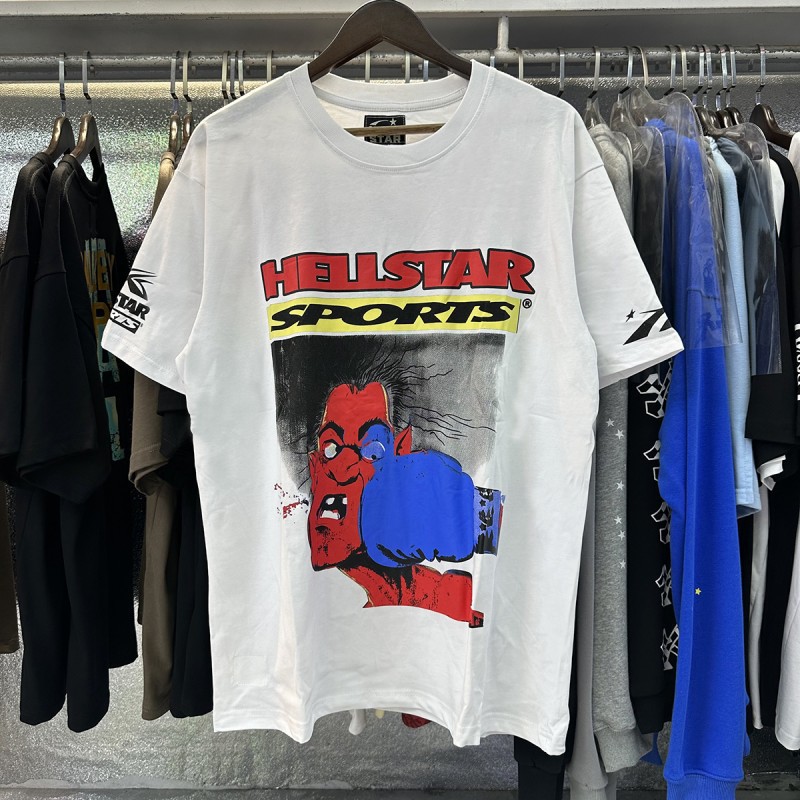 【Impresión Digital】Camiseta de manga corta informal y versátil Hell Star, éxito de ventas transfronterizo, conjunto de pantalones cortos para parejas, entrega rápida