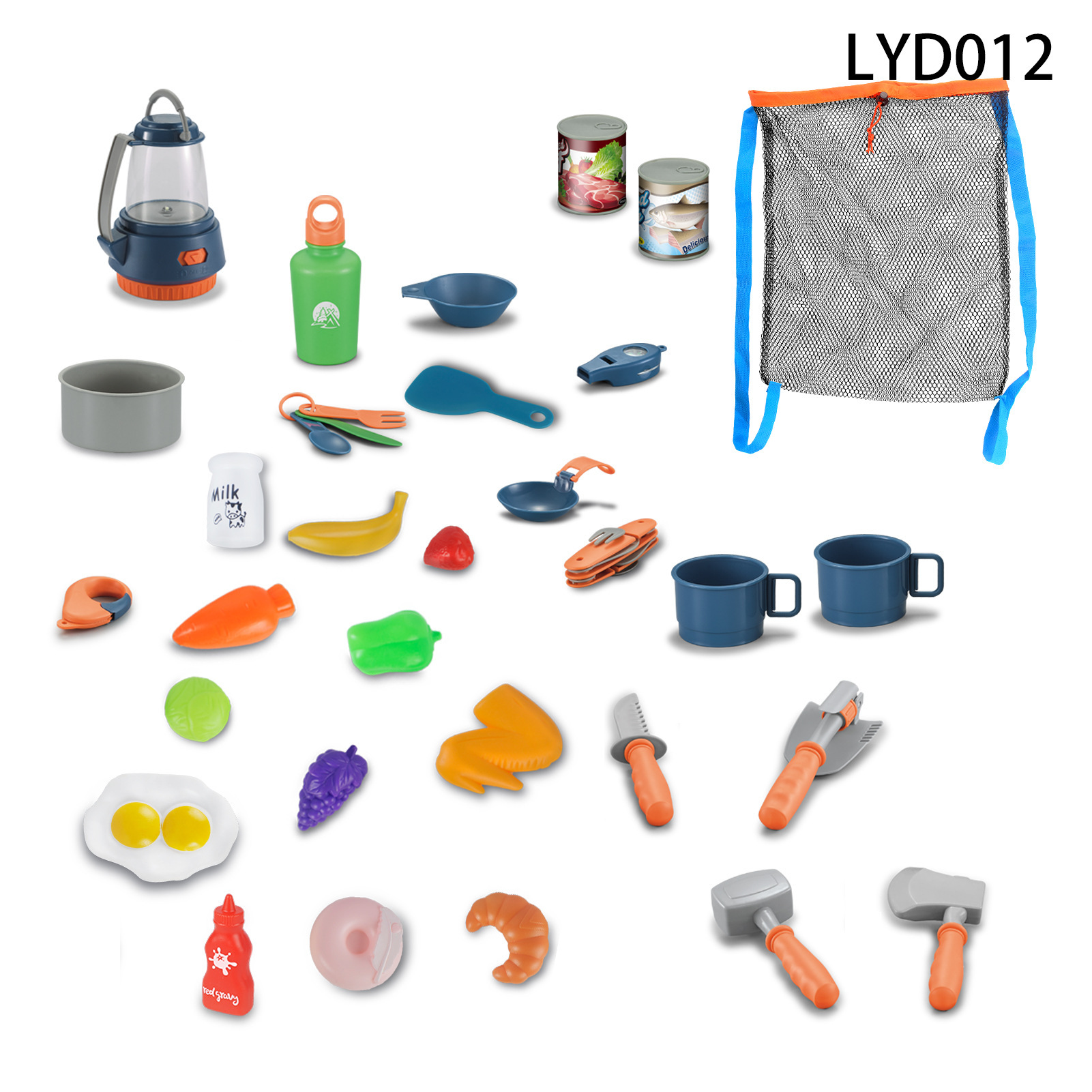 Juego de vajilla educativa para niños, para camping, picnic, con walkie-talkies, utensilios de cocina, para jugar al aire libre.