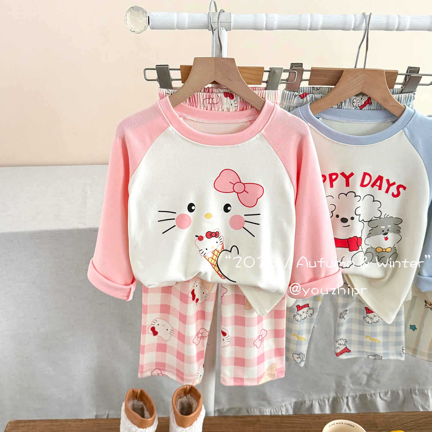 Cartoon pijama with bow
