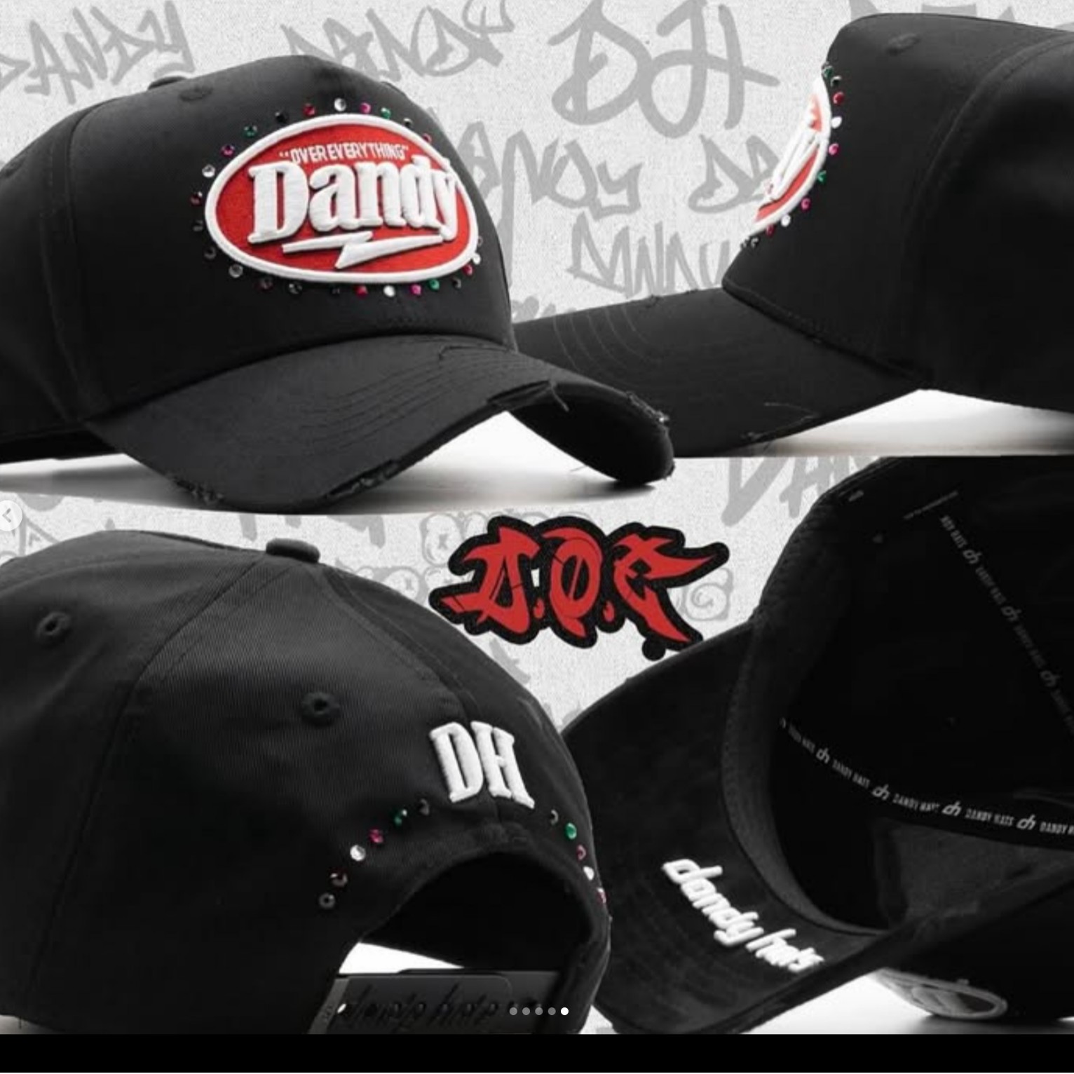 2025 explosión spot DANDY moda hip-hop tendencia gorra gorra de béisbol ajustable comercio exterior transfronterizo al por mayor