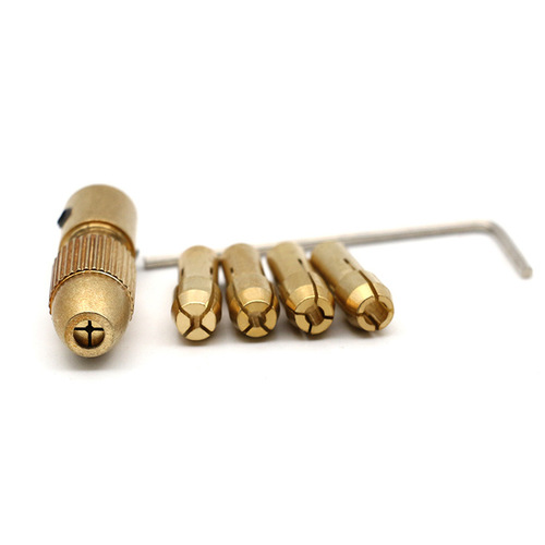 迈锐康夹头厂家电磨中心轴铜夹头 0.3-3.2mm电机轴小电钻夹头套装