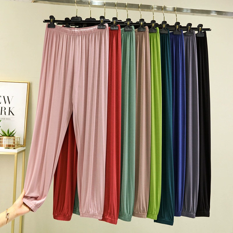 Повседневные домашние пижамы женские брюки Ся Модаль тонкие свободные весной и осенью против комаров