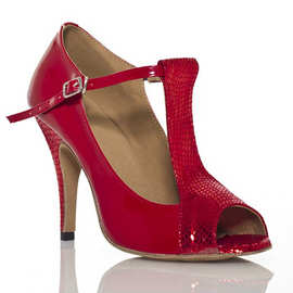 红色拉丁舞鞋女凉鞋细高跟性感舞蹈鞋室内软底专业跳舞鞋钢管舞鞋