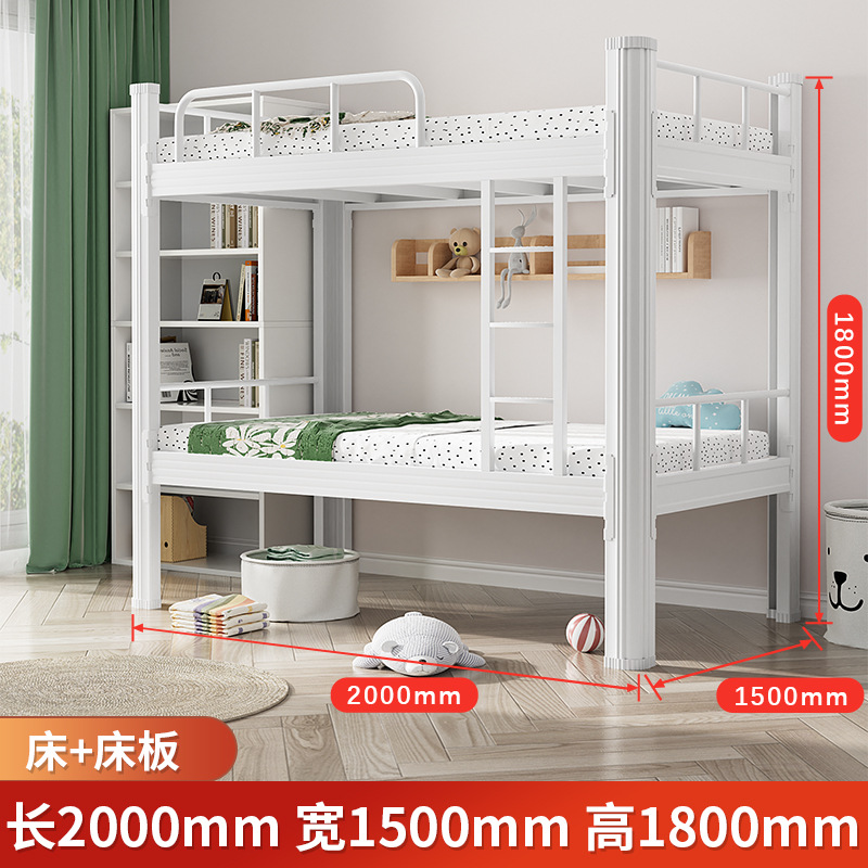 Fábrica al por mayor dormitorio de estudiantes cama doble cama de alquiler de cama cama de hierro cama de dormitorio de personal cama de apartamento