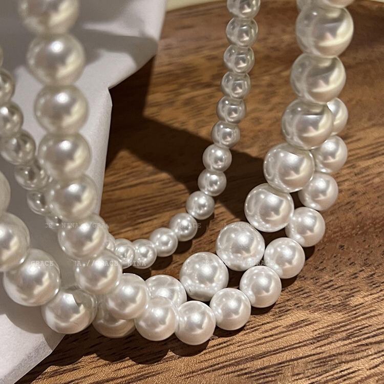 2024 New Korean Fever Blogger's Same Pearl Necklace Women's Simple Elegant Versatile Clavicle Chain Necklace 2024 New Korean Fever Blogger's Same Pearl Necklace Women's Simple Elegant Versatile Clavicle Chain Necklace