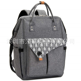 Amazon's New Mommy Bag Multi-functional Large-capacity Mother and Baby Bag Diaper Bag Waterproof Backpack Custom logo
