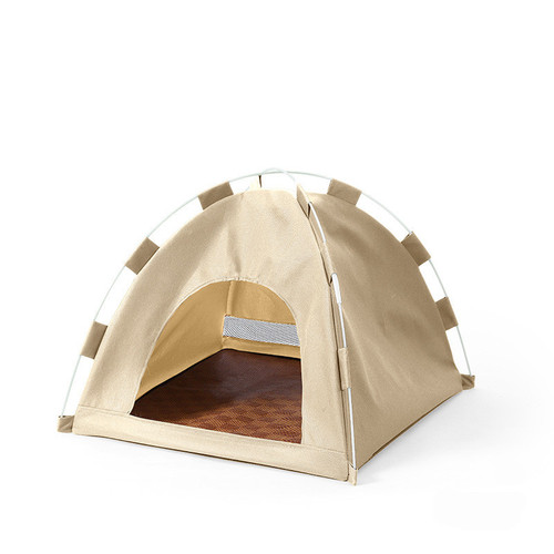 Outdoor Breathable, Foldable Pet Tent & Cooling Mat for Dogs and Cats—Perfect for Summer!