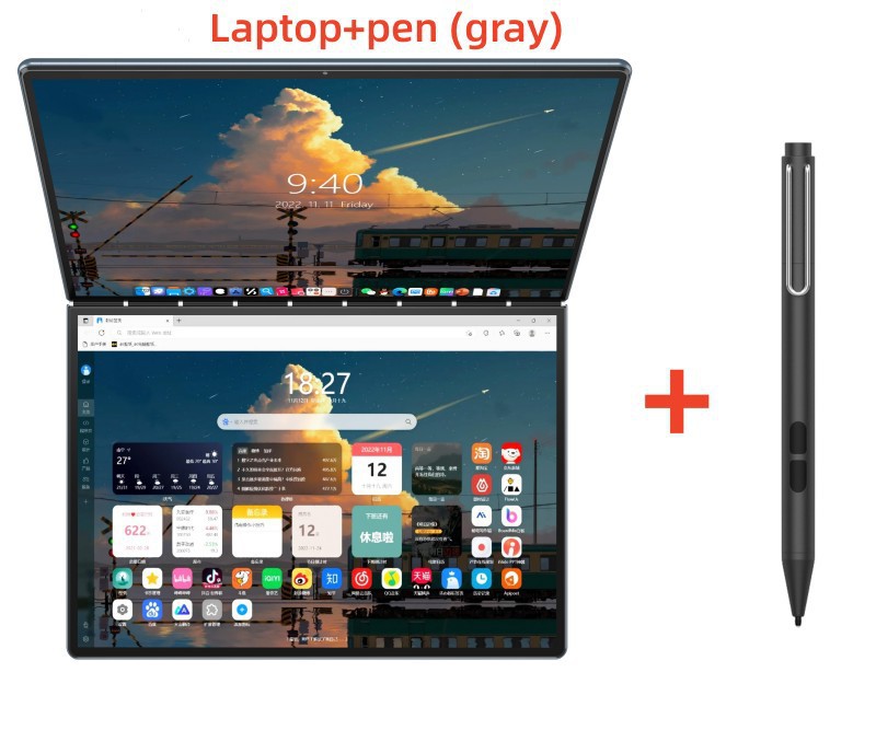 14inch デュアルタッチスクリーン第 12 世代 N100 オフィスポータブルポータブル仕事ビジネス学習ラップトップ DS135