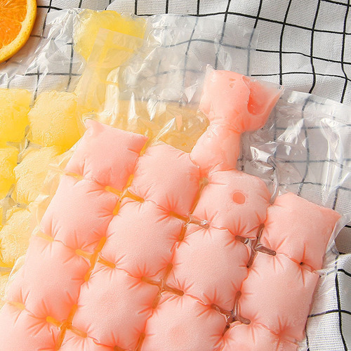 Disposable ice bag self-sealing ice tray bag household creative passion fruit edible ice box frozen ice cube mold