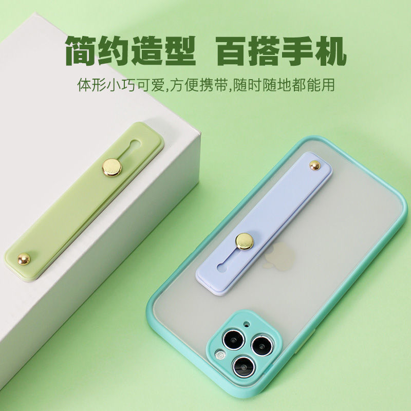 Soporte de silicona para teléfonos móviles, soporte de pulsera multifuncional resistente a la caída, soporte adhesivo duradero