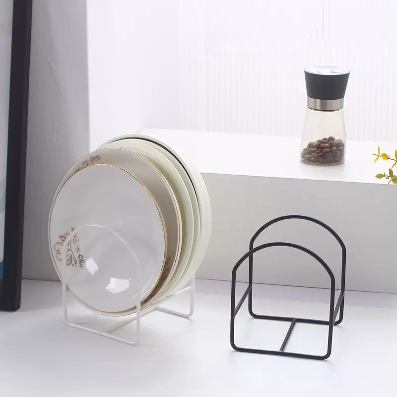 跨境热销日式抽屉碗碟收纳架盘子托盘碗盘沥水架大盘子收纳架