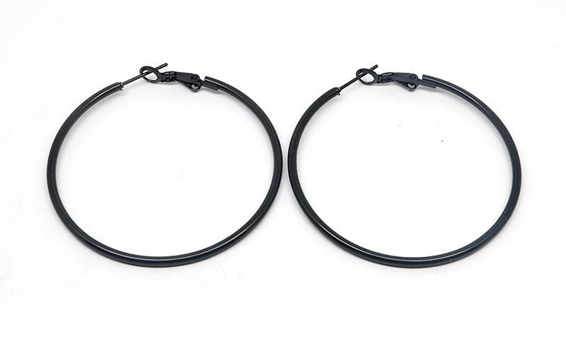 1 Pair Simple Style Geometric Plating Stainless Steel Earrings display picture 5